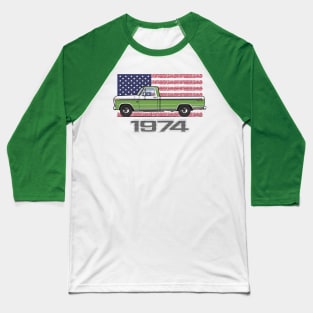 74 Green N White Baseball T-Shirt